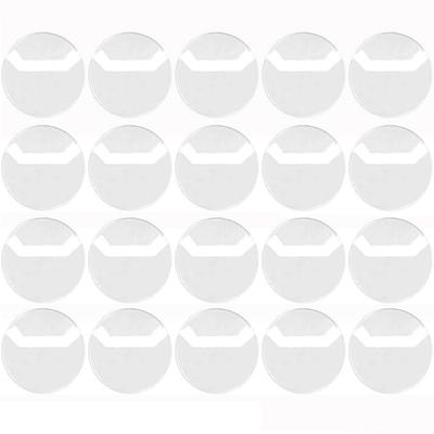 YJRUNFU 58mm Round Badge Covers, Highly Transparent, for Storage, Protection, and Display (Pack of 20)