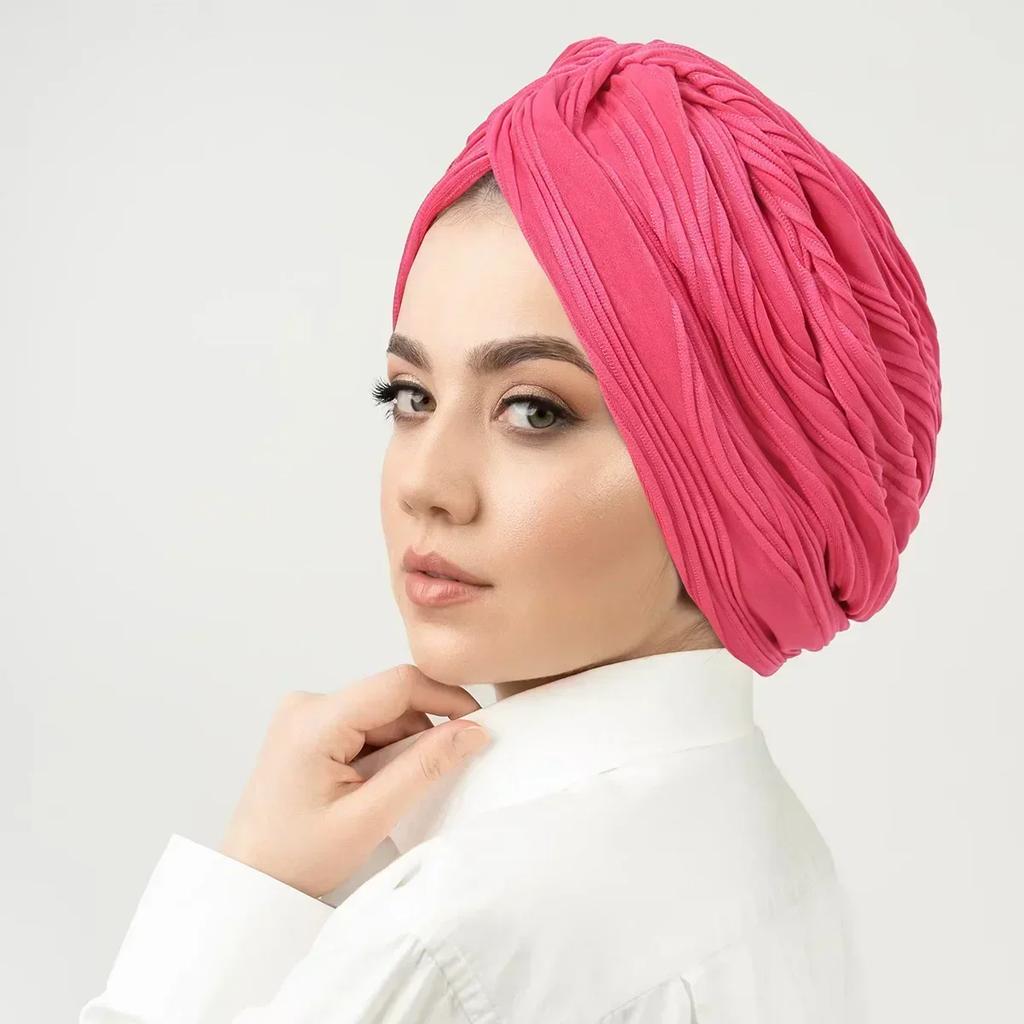 Women Sequin Knotted Turban Indian Hat Muslim Hijab Beanie Bonnet Hair Loss Headscarf Chemo Cap Headwear Bandanas Turbante Mujer