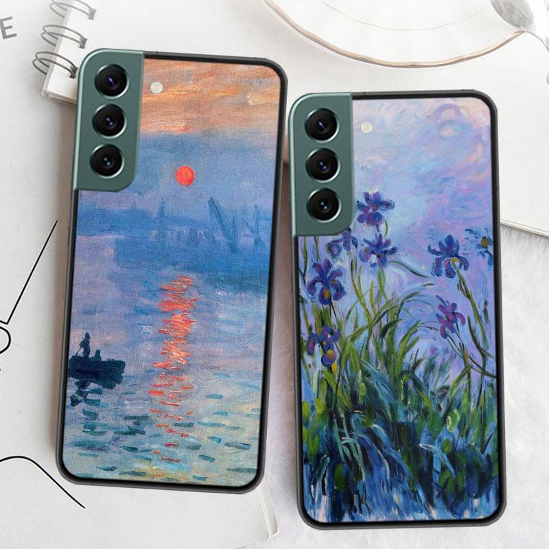 Claude Monet Garden Lotus Bridge Phone Case For Samsung A02 A03 A03S A04 A04S Galaxy A55 A35 A25 A15 S10 Lite A9 A8 A7 A6 Plus A