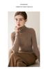 2026 Le Kasha Women's Pure Cashmere Ribbed High Neck Base Layer Top