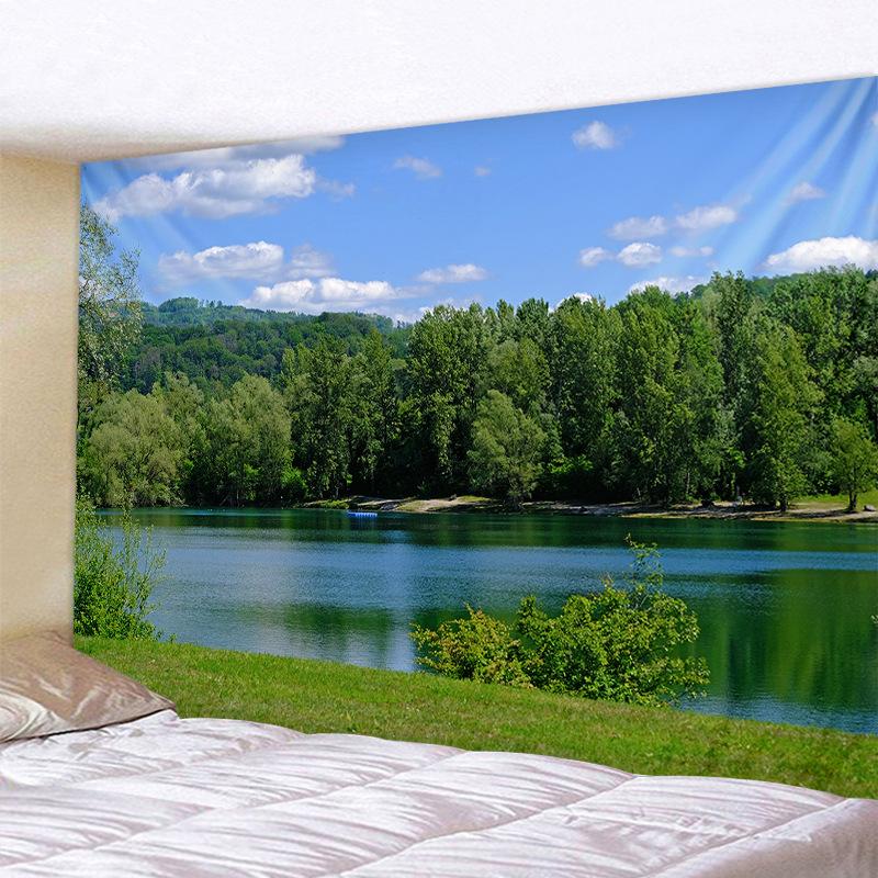 Nature Landscape Tapestry Beautiful Tropical Forest Wall Hanging Hippie Bedroom Living Room College Dorm Home Decorations