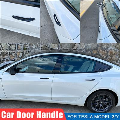 Copertura protettiva per maniglia della portiera Adesivo per maniglia Accessori per rimontaggio Antigelo per auto Porta per Tesla Model 3 Model Y 2021 Decorazione di rifinitura