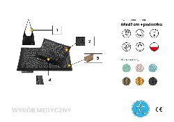 4FIZJO ECO Acupressure Mat with Buckwheat Hulls and a Pillow, Black