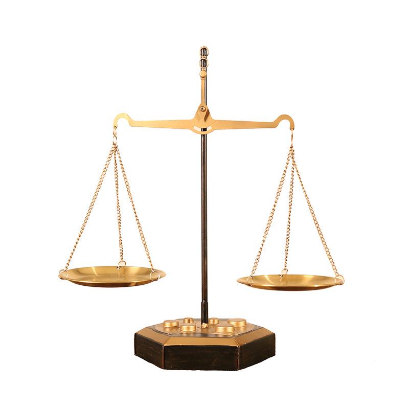 Creative Desktop Ornament Retro Nostalgic Old-fashioned Handmade Wrought Iron Balance Craft Scale Porch Window Decoration