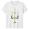 Candelabra Candles Decor Unisex TShirt Unisexs Tee Unisexs Graphic Top