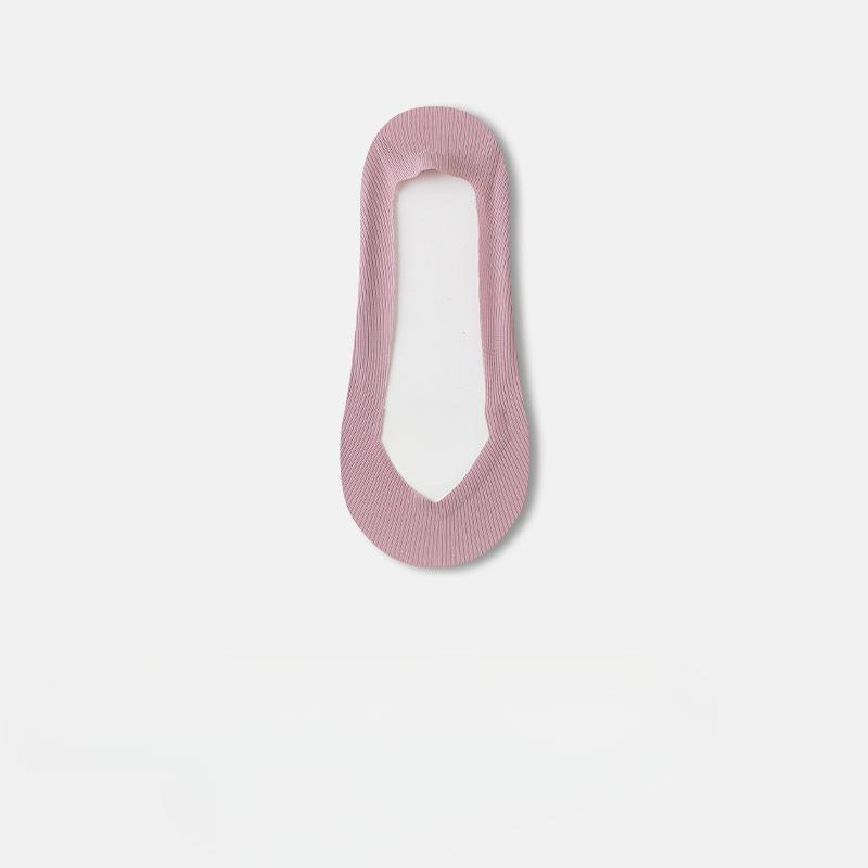 Female Spring and Summer Thin Silicone Non Slip Non Fall with Cotton Bottom Ice Silk with Invisible Socks