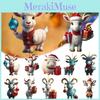 Adorable Cartoon Goat Car Hanging Ornament For Christmas Tree Home Decoration