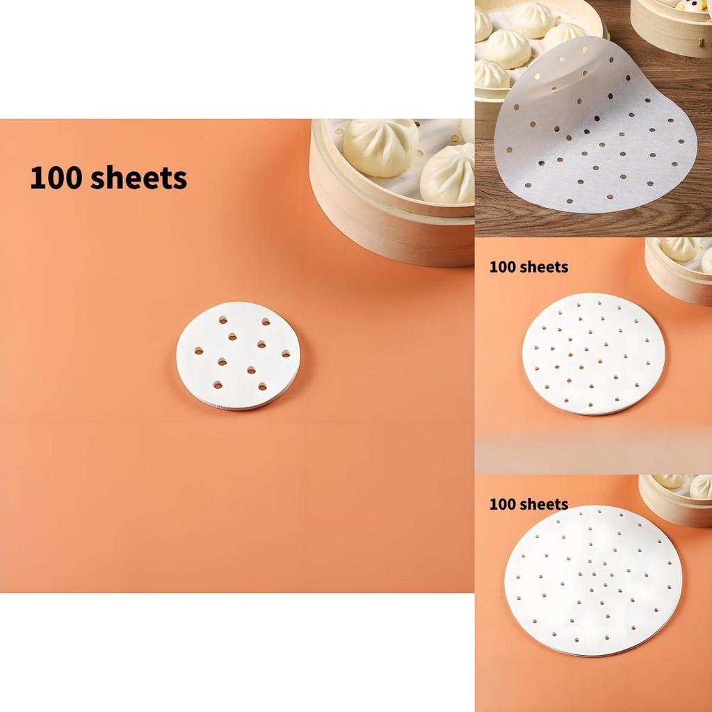 Eco-friendly Silicone Oil Paper Steamer Liners Perfect For Dumplings And Steamed Buns