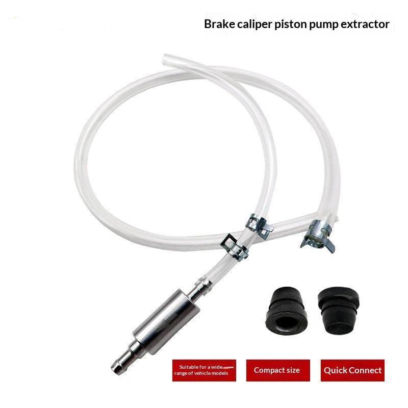 Brake Caliper Fluid Bleeder Hose Kit Leak-Proof Clear Pipe Quick Connector Portable for Car Home Garage DIY Repair