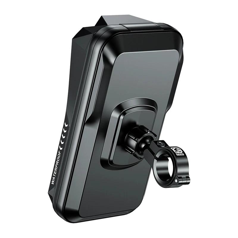 Waterproof Motorcycle Bike Mobile Phone Holder Case Support Universal Bicycle GPS 360 Adjustable Motorcycle Cellphone Holder Bag