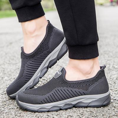Moda Profissional Idoso Sapatos Saudáveis Caminhada Antiderrapante Mocassins Masculinos Estabilidade Meia Macia Sapatos Baixos Ao Ar Livre Tênis Sólidos para Homens