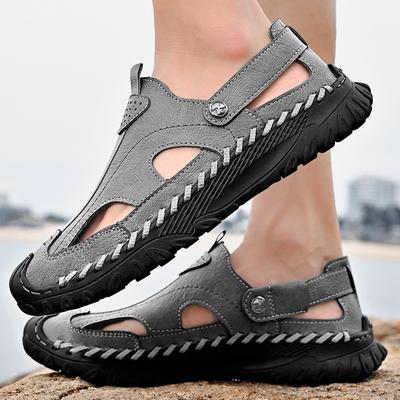 Summer Hot Selling Men's Baotou Sandals  Handmade Sandals  Non-Slip Beach Comfortable and Breathable Leisure Travel Shoes