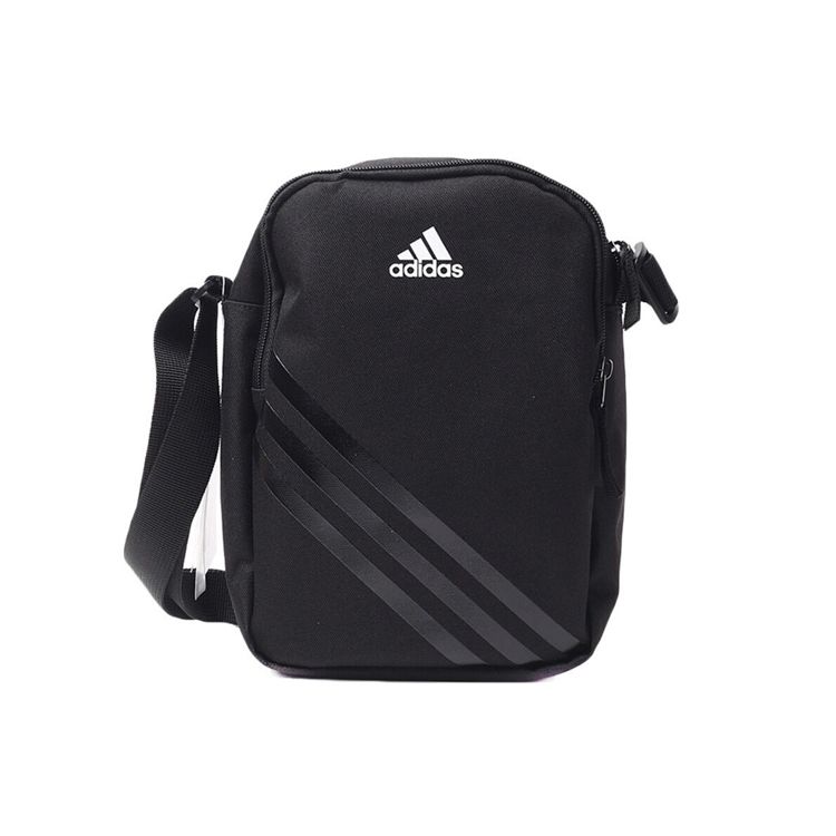 Adidas Ec Org Sports Leisure Polyester Crossbody Shoulder Bag Unisex Bags Black AJ4232 Black