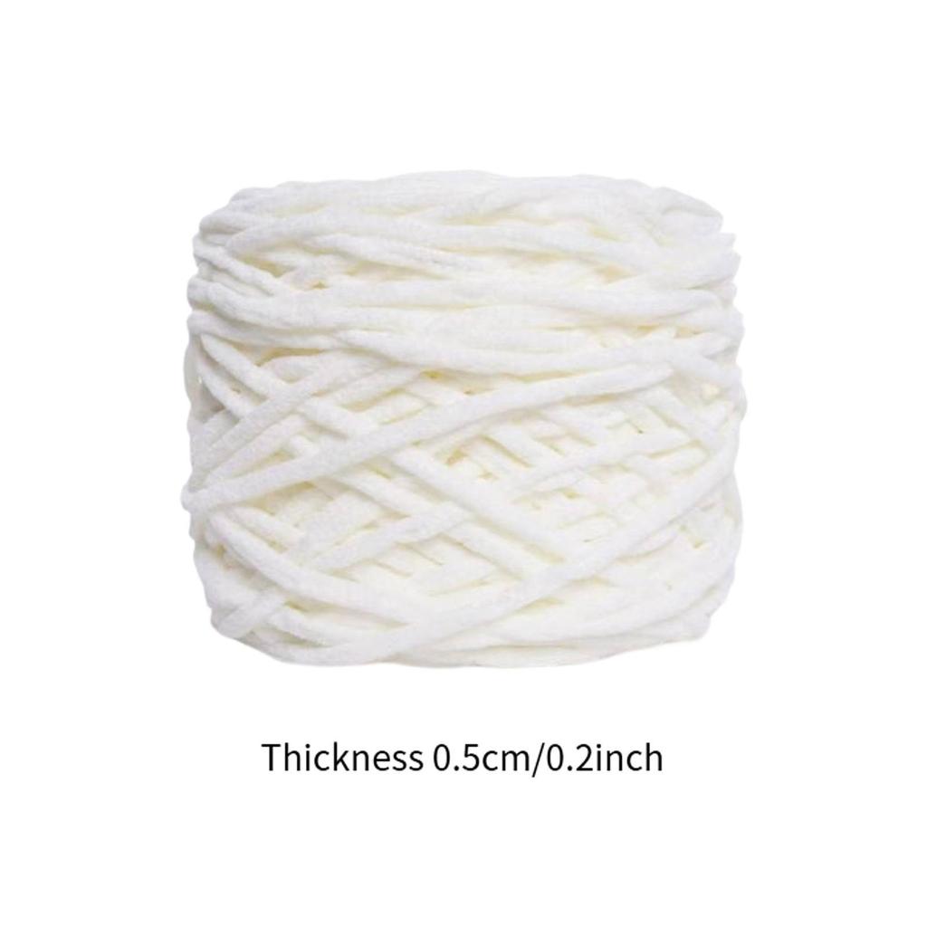 Soft Chunky Yarn Handmade Lightweight Comfortable Polyester Yarn for Bags Making Plush DIY Craft Arm Knitting Blankets