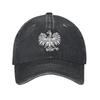 Polnischer Weißer Adler Denim Stoff Kappe Lässige Baseballkappen Verstellbare Mütze Sommer Unisex Baseballkappen