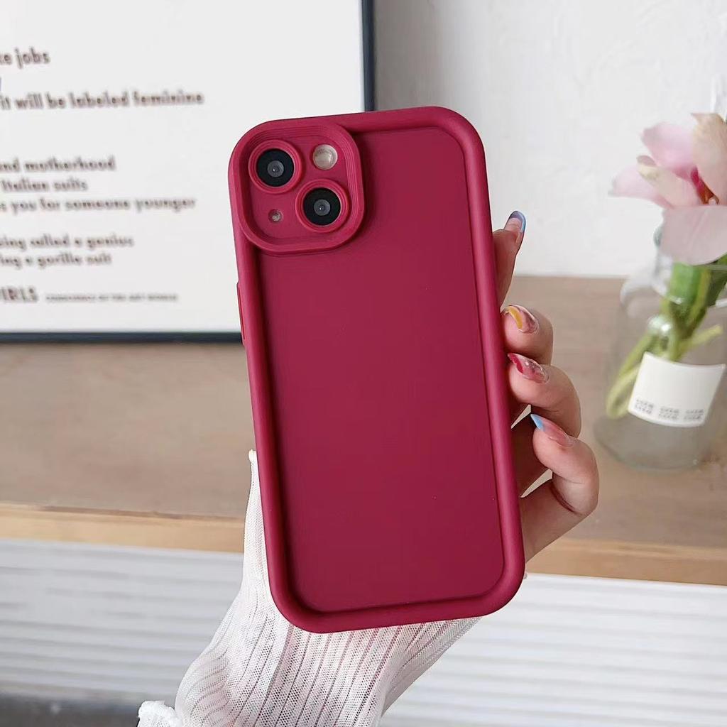 Simple Solid Color Mobile Phone Case Suitable for Apple 17promax Full Inclusive IPhone 16 New Model 15 Anti Fall 14 13Pro