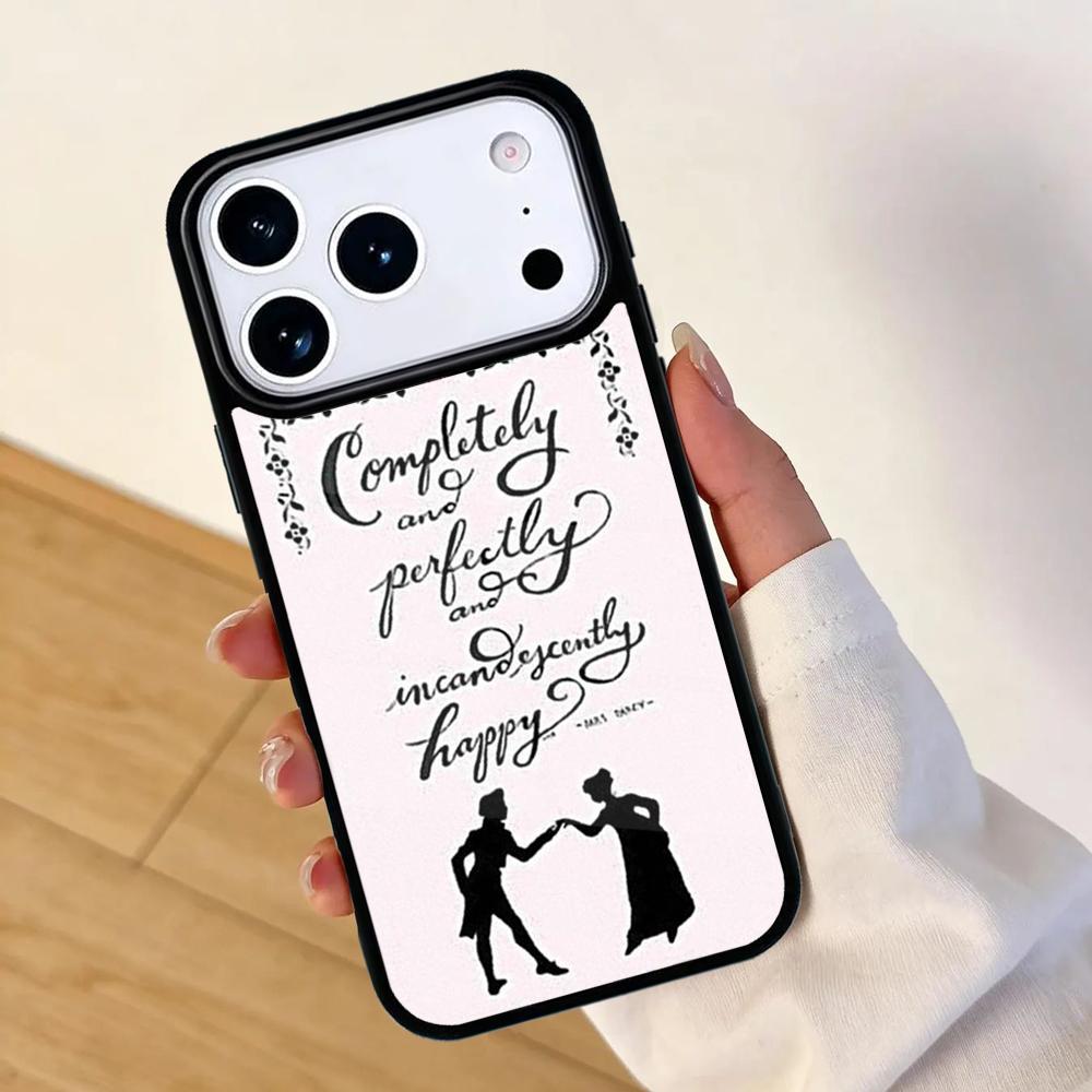 Pride And Prejudice Jane Austen Mobile Phone Case for IPhone 17 AIR 16pro Max 15 14 13 12 11 Bumper Cover