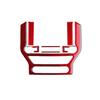 6pcs Red Carbon Fiber Car Front Center Screen Panel Cover For Mustang 2015-