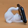 Stretching Cat Cell Phone Stand 3D Printed Cartoon Cat Statue Smartphone Stand for Home Office Desktop Decor