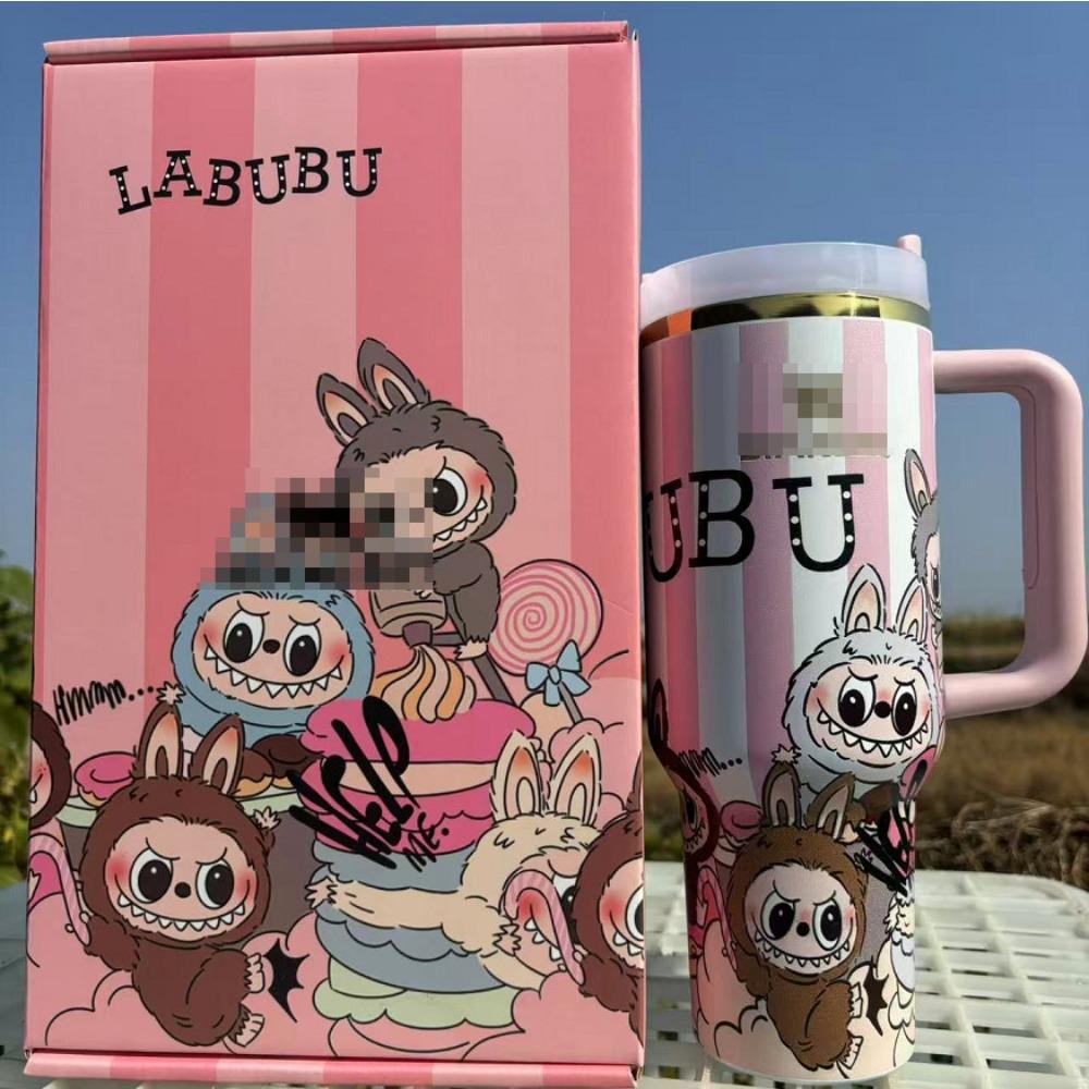 40oz Car Cup 304 Stainless Steel Thermos Cup High Value Multi-specification Gift Box 40oz розовый