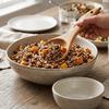2Pcs Solid Wood Rice Spoon with Hole Serving Spoon Household  Rice Paddle  Canteen Meal Serving