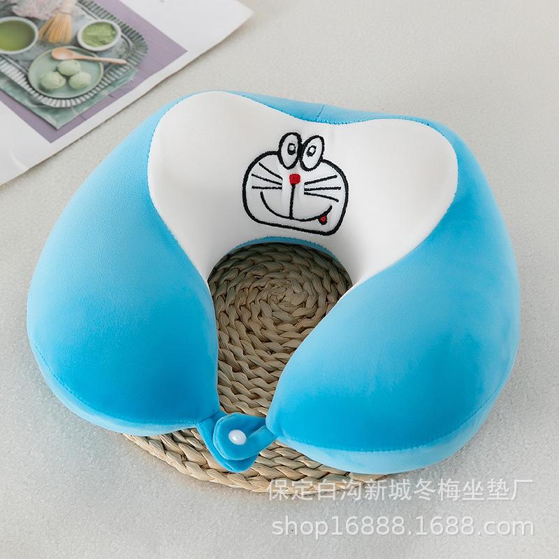 Cartoon memory cotton u-shaped pillow car neck pillow office portable travel cervical pillow