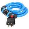 Bicycle Password Lock 5Digit Code Combination Lock Bike Security Antitheft Ring Lock(Blue )