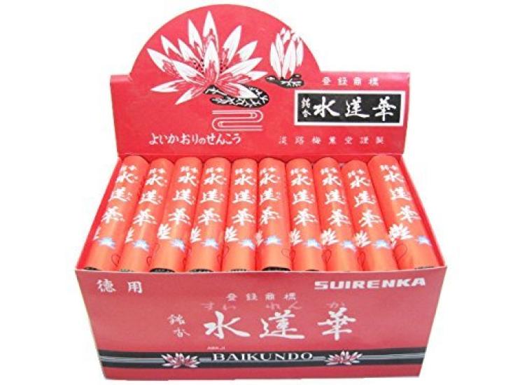 Awaji Baikundo Incense Sticks Made in Large Pack of 50 Suirenka Incense Cedar leaf perfect for grave - Japan. Sticks. incense, visits. #301