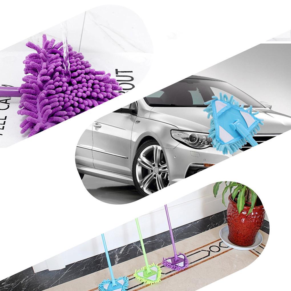 Rotating Wet Dry Concrete Floor Mop Bedroom Washroom Lavatory Detachable Telescopic Dust Remover Hotel Office Cleaning Tool