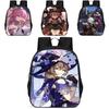 Genshin Impact 15 Inch Large Capacity Lightweight Oxford School Backpack For Kids