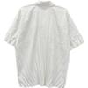 HOMME PLISSE ISSEY MIYAKE HP53FJ001 White Short Sleeve Pleated Shirt Tops 2 whiteUsed