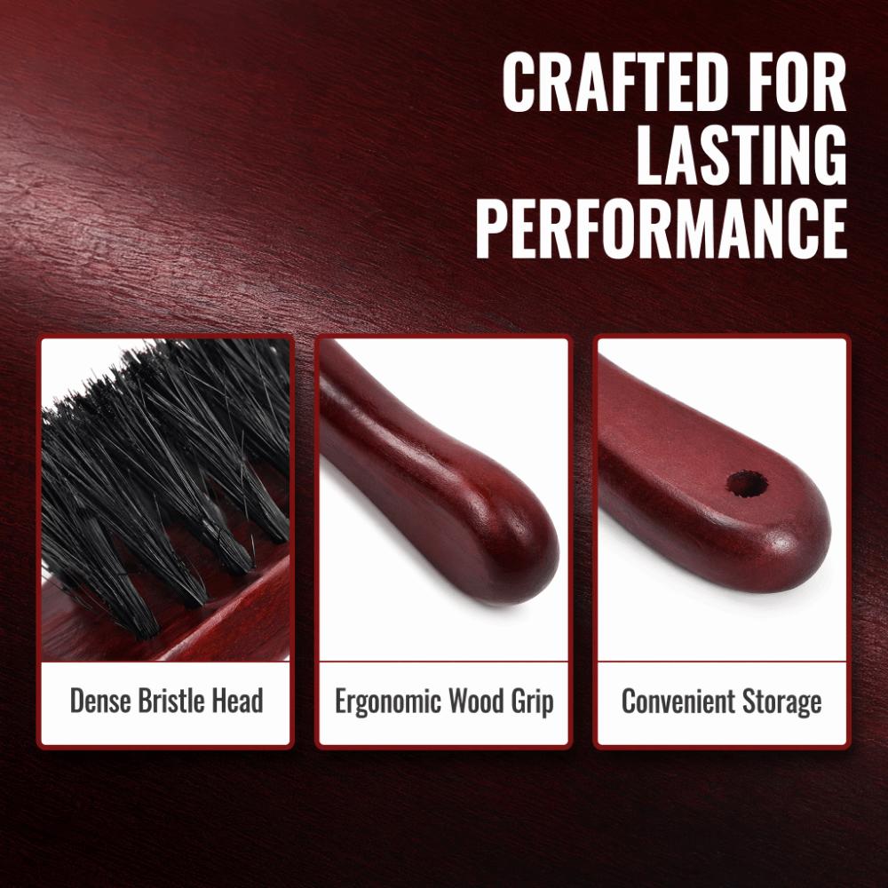 Wood Handle Billiard Table Brush Curved Handle Snooker Table Brush  For Billiard Table