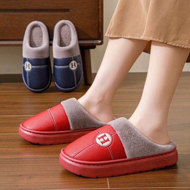 Unisex Hauspantoffeln Warm Weich Zum Hineinschlüpfen Lässige Pantoffeln für Herbst und Winter