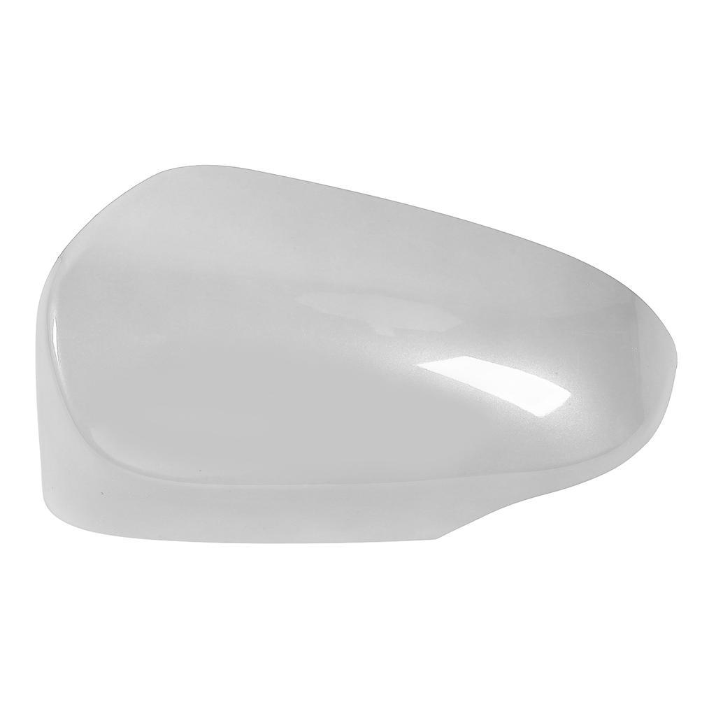 Door Side Mirror Caps Shockproof Scratch Resistant Rearview Wing Mirror Cover Replacement for Vehicle Silver Left:
