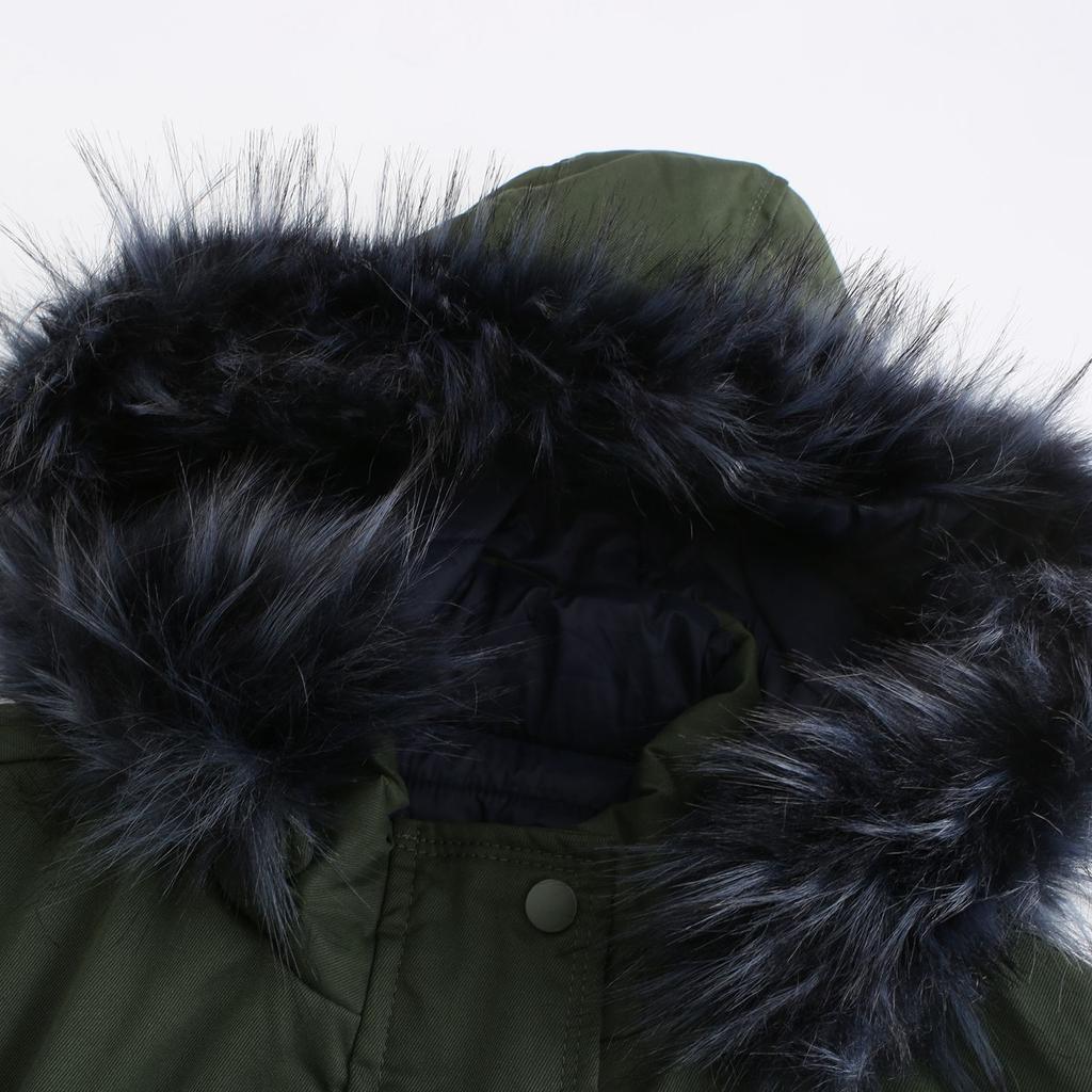 Jacket for Women Soft  Cotton Jacket Reversible Wear Removable Fur Collar Removable Hat Jacket Cotton Pie Overcoat Female Outfits Accessories