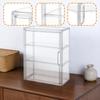 Clear Display Case Shelf Storage Cabinet Stand for Model Car, Miniature Figurines, Dolls