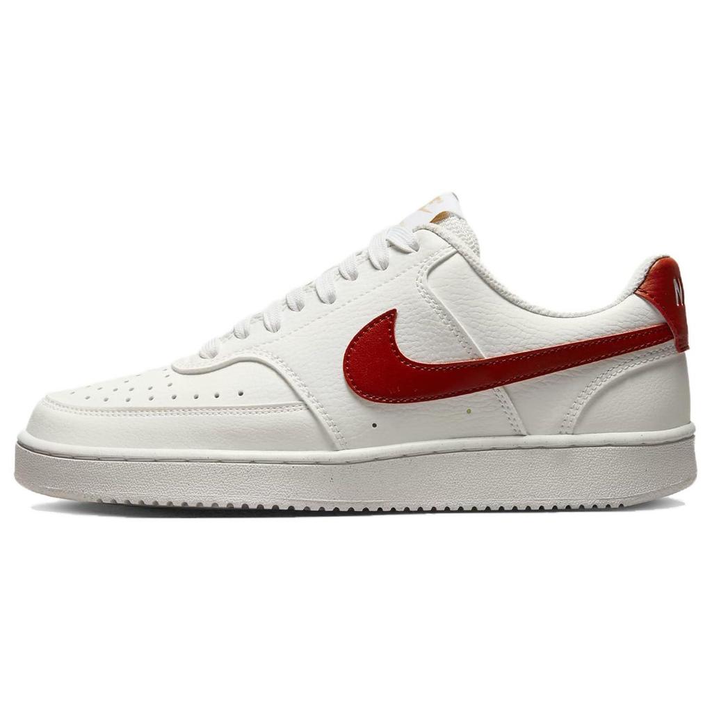 Nike Court Vision Low Comfortable Skate Shoes Women Sneakers White Red DH3158-104