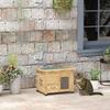 Cat House, Cat Hut, Cat Cave, Weatherproof, Suitable for Cats Up To 6 Kg, 57 Cm X 45 Cm X 43 Cm, Natural