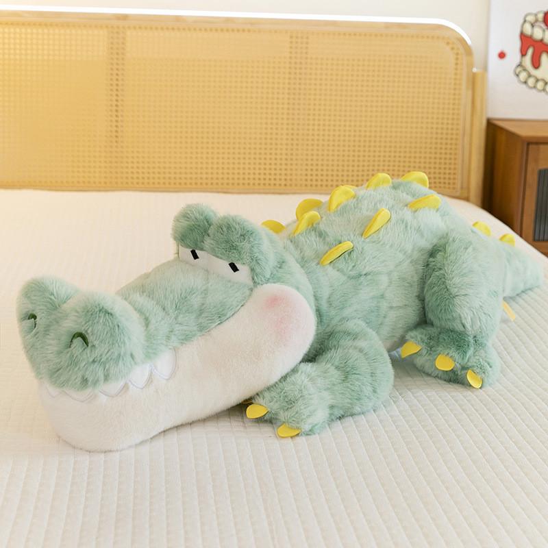 Plush Crocodile Toy Cute Large Size Sleeping Pillow Gift Girls Kid On Holiday
