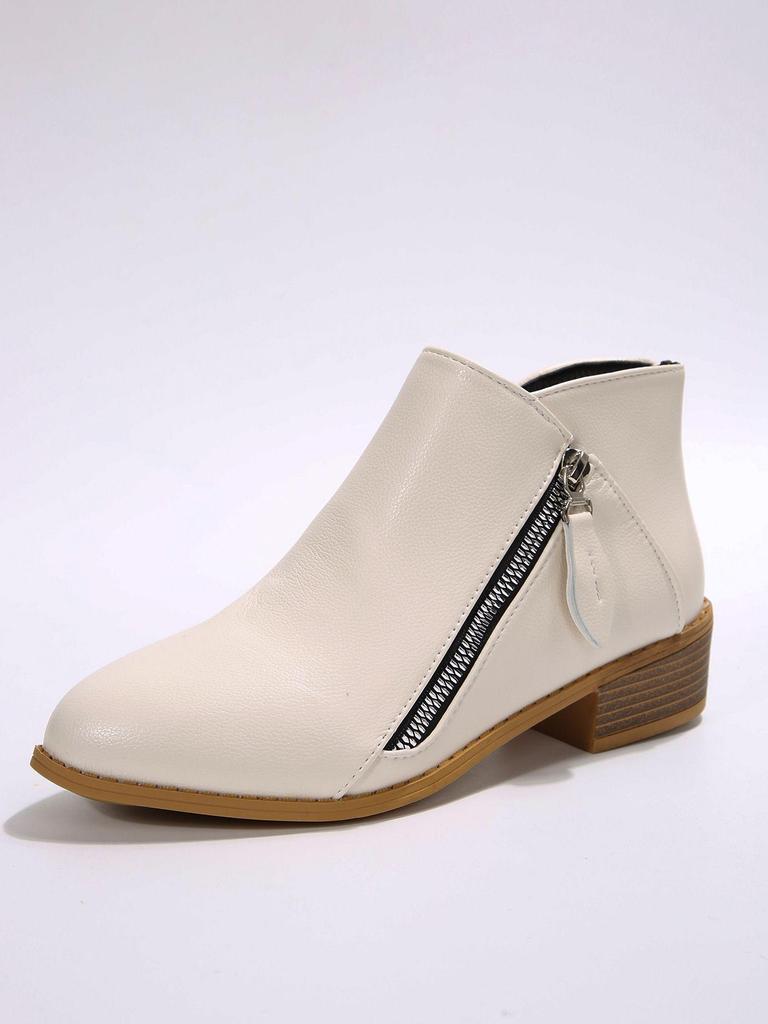 Plus Size Suede Women's Ankle Boots - Autumn/Winter 2021, European & American Style