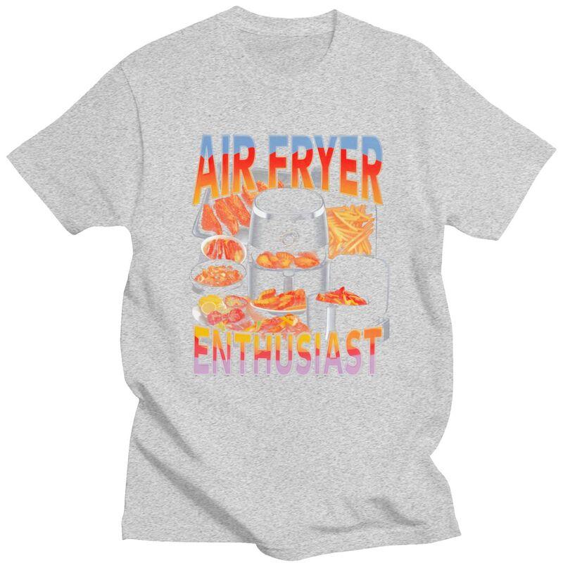 Air Fryer Meme Funny Cooking Design T Shirt Unisex Short Sleeves Awesome Tee Shirt Summer Style Loose Fit 100 Cotton Tee Tops