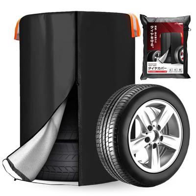 [Supervised by an Automotive Mechanic] Tire Cover "Tire Mamoru-kun" SML Sizes for Regular Cars, Outdoor Tire Cover, Waterproof, Tire Storage, 4 Felt P