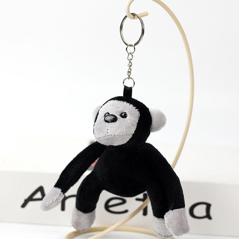 Plush Little Charming Monkey Keychain Soft Toy Black 12cm Gorilla