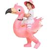 Pink Flamingo Inflatable Costume,  Halloween Ghost Riding Funny Cosplay Performance Mount Outfit