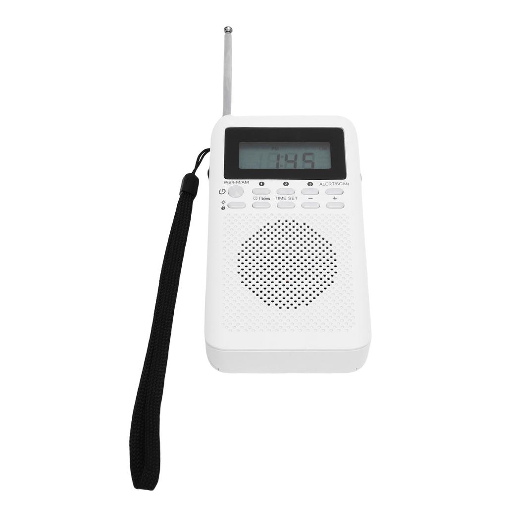 Micro Radio Portable Handheld AM FM WB Multiband for Indoor Outdoor Emergency Use Battery Powered