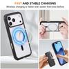 For iPhone 17 Pro Case Compatible with MagSafe TPU+PC Transparent Protective Phone Cover