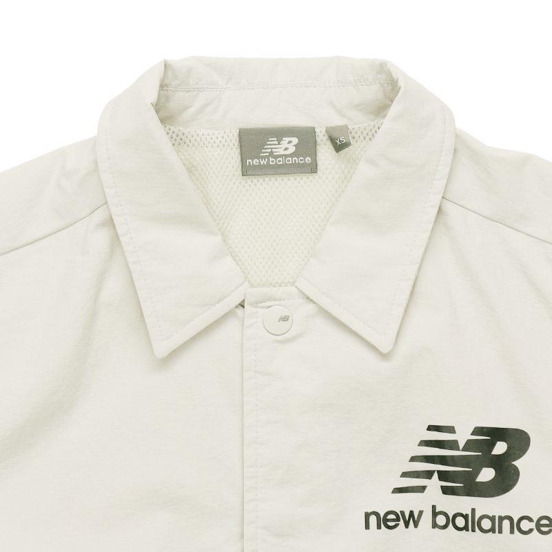 New Balance Jackets Unisex Ecru Lapel Moderate Other NAA24013-BEI