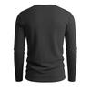 Men Long Sleeve T Shirt V Neck Solid Color Casual Streetwear Lightweight Comfortable Fit Simple Design Long Sleeve Top