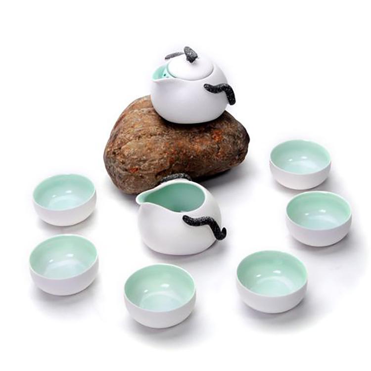 

Чайный набор Кунг-фу с глазурью «Снежинка», Чайная чашка, Чахай, Подарок-чайный набор с гравировкой 28*25*16