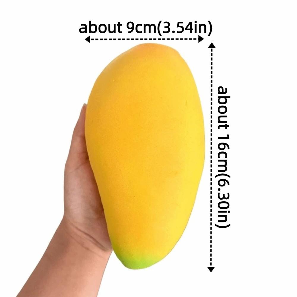 Yellow Giant Mango Squishy Toy Super Soft Mango Squeeze Toy Sensory Stress Ball  Office Desk Toy